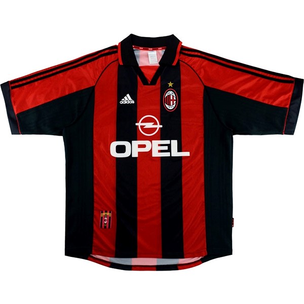 Tailandia Camiseta Milan 1ª Retro 1998 2000 Rojo